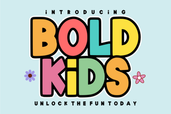 Bold Typography for Kids' Creative Projects