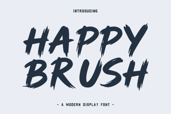 Happy Brush Font: Creative Designs & Inspiration