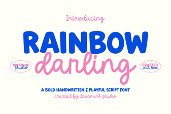 Rainbow Darling Duo Font: Pairing Ideas for Creative Design