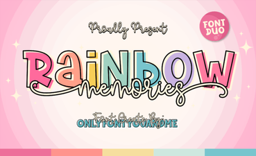 Rainbow Memories: a Font for Creative Expression