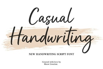 Casual Handwriting Fonts for Your Creative Projects