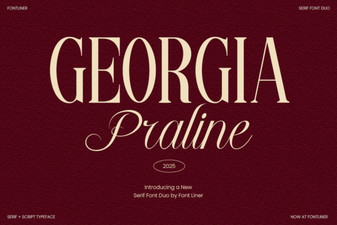 Georgia Praline: Creative Fonts for Elegant Designs