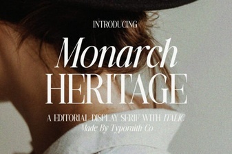 The Monarch Heritage Font for Timeless Designs
